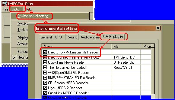 quicktime file reader plug-in tmpgenc 6